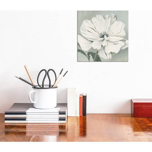 White Poppy by Franz Heigl - Wrapped Canvas Art Prints (30.48 cm H x 30.48 cm W)