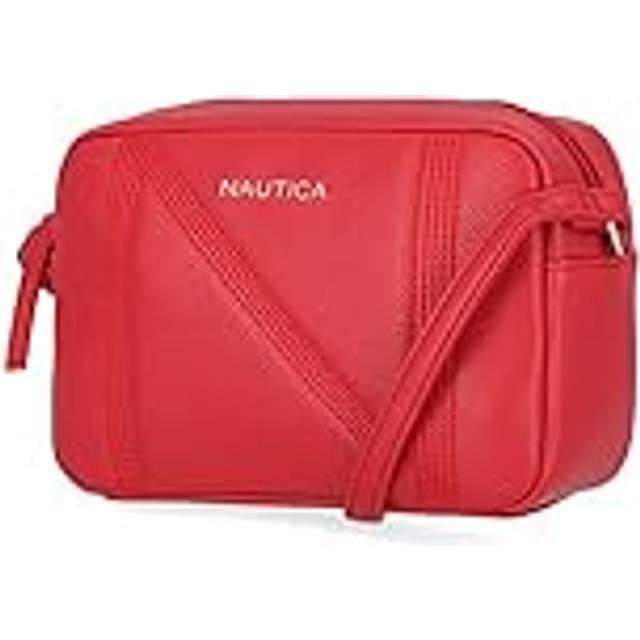Nautica womens Nautica Candid Camera Adjustable Crossbody  Bright Red