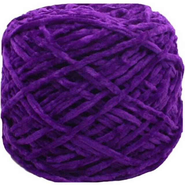 Clisil 8oz/250g Fluffy Velvet Chenille Yarn DIY Crochet Knitting Cheni