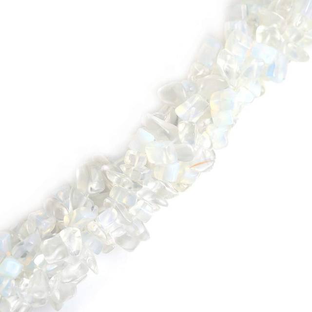 Synthetic 6-8mm Opalite Gravel Gemstone Chips Beads Loose Beads for Je