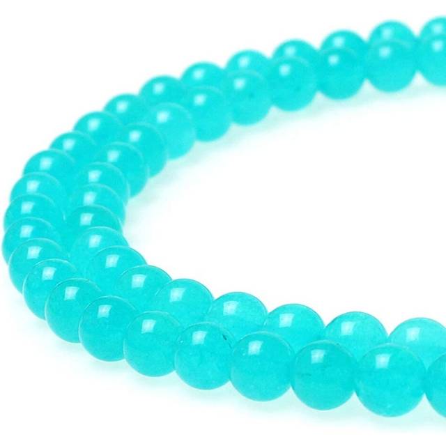 MJDCB Best Sellers Amazonite Color Jade Stone Round Loose Stone Beads