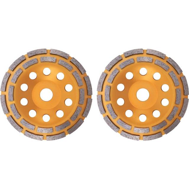 2X 150mm 7 Inch Diamond 2 Row Segment Grinding Wheel Sanding Disc Sander Grinder Cup Abrasive Tools 22mm Hole