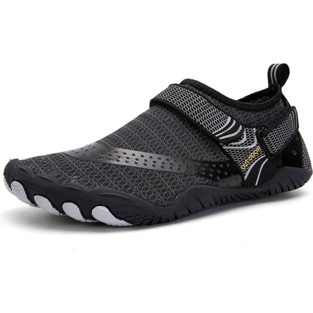 1 par Unisex Idrott Snabbtorkande Simning Skor Med Dränering Hål Botten , Geometrisk Mönstrad Mesh som andas Anti-halk Under ankeln Strand Vattenskor - Svart (EUR35,EUR36,EUR37,EUR38,EUR39,EUR40,EUR41,EUR42,EUR43,EUR44,EUR45,EUR46,EUR47)