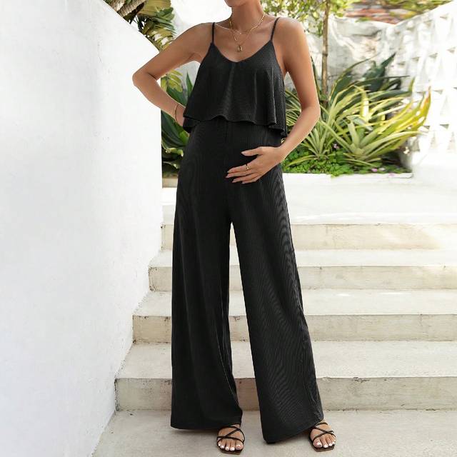 SHEIN Maternity Solid Cami Jumpsuit