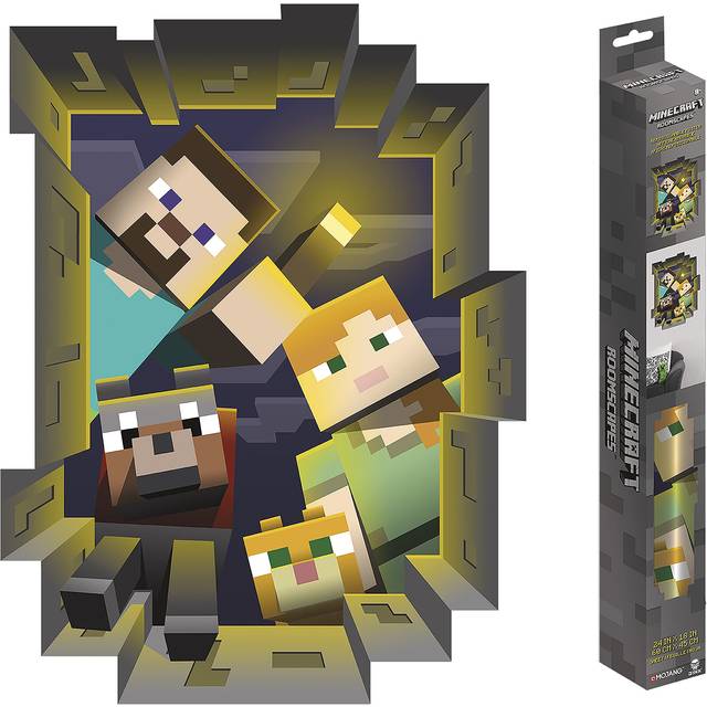 Trends International RoomScapes Minecraft Caved In 18'' x 24'' Wall De