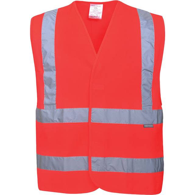 Portwest Hi Visibility Band &amp; Brace Vest Red Size: L-XL Colour: Re