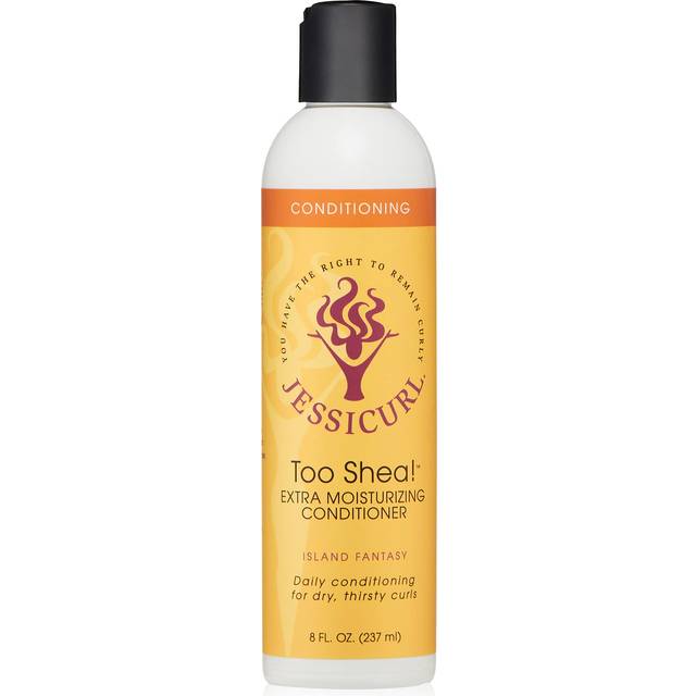 Jessicurl  Too Shea! Extra Moisturizing Conditioner for Curly Hair  Island Fantasy  8 Fl oz. Leave in Conditioner for Dry Hair  Anti Frizz Hair Produc