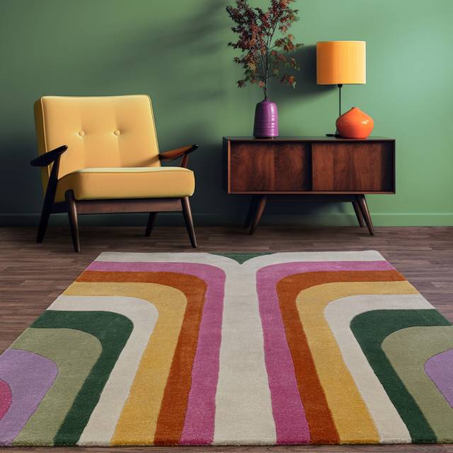 Asiatic Romy 120X170Cm 01 Retro Pink Rug, Pink