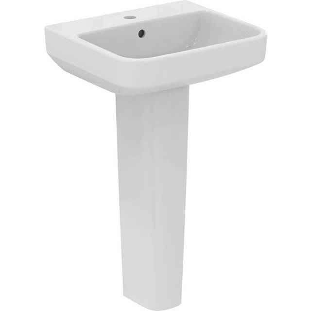 Ideal Standard I.life B 50Cm 1 Taphole Basin And Pedestal Pack, White