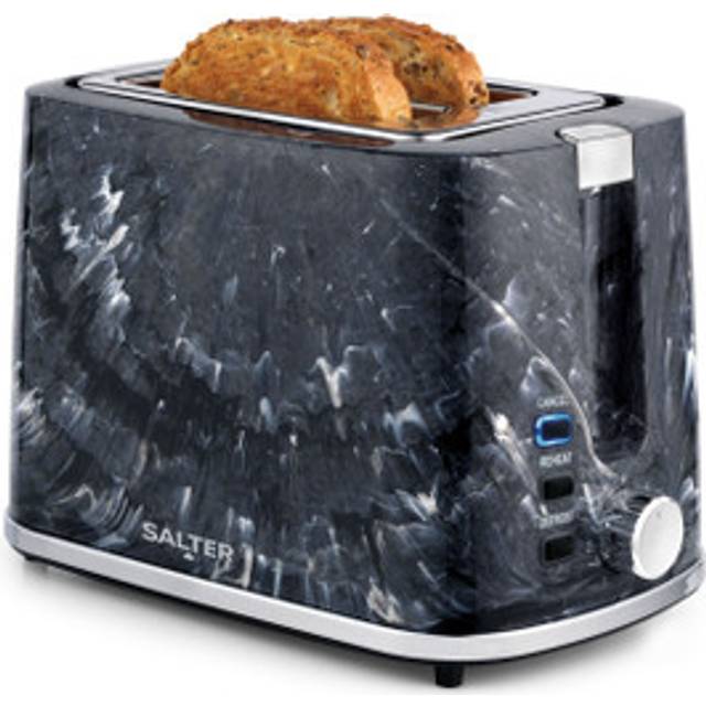 Salter Marble 2 Slice Toaster - Black