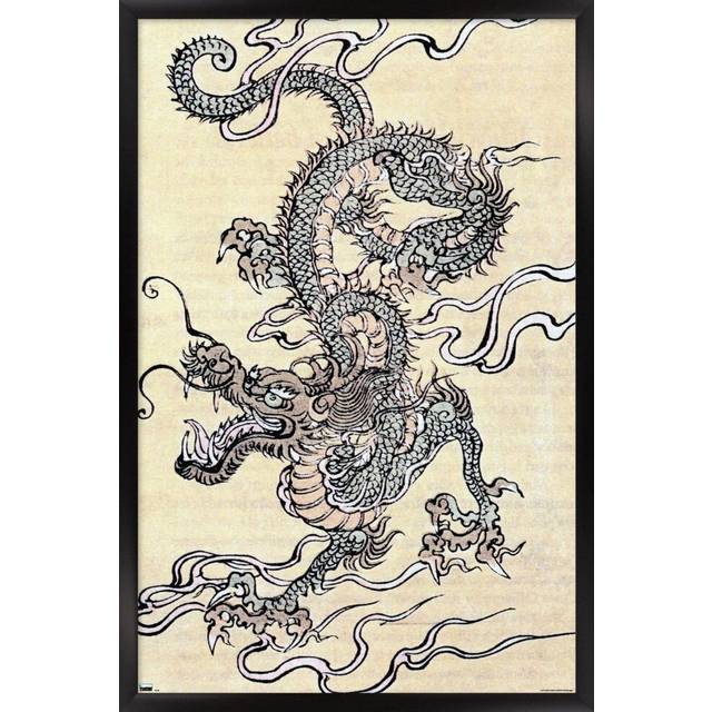 Japanese Dragon Wall Poster