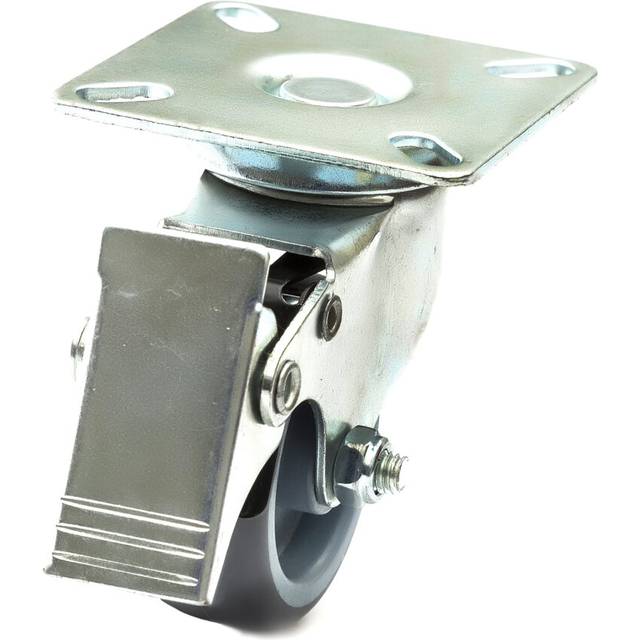 Titan Steel Braked 90 Degree Swivel Castor Wheel 100KG PU Tyre Caster Furniture