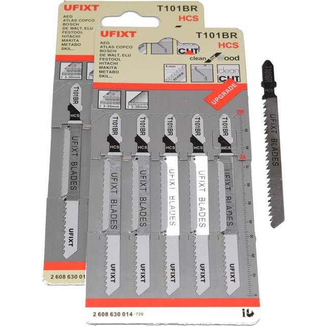 10 x Jigsaw Blades T101BR For Cutting Laminates Veneers hcs Fits Dewalt