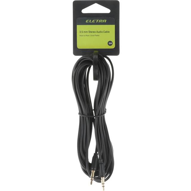 Eletra Mini jack-kabel hane-hane 5M, svart