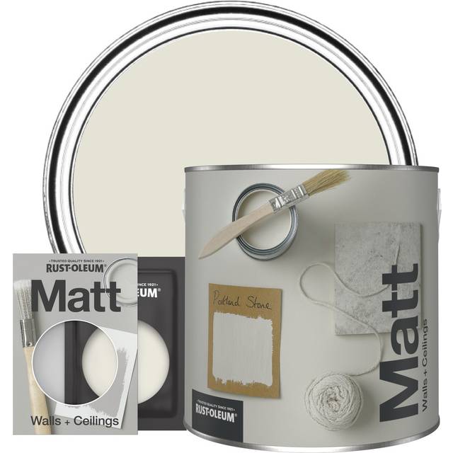 Rust-Oleum Washable Matt Wall Paint - PORTLAND STONE - 2.5L - Beige