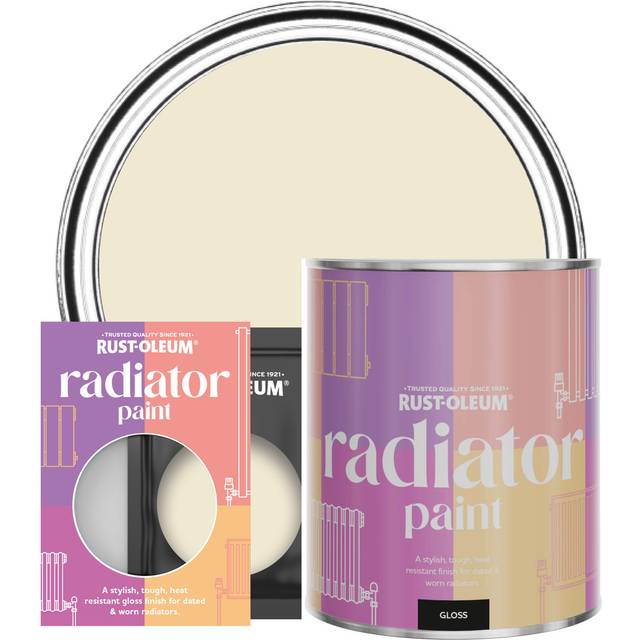Rust-Oleum Radiator Paint, Gloss Finish - Quarry Lime - 10ml - White