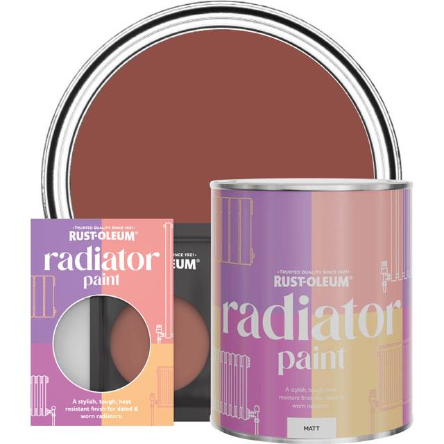 Rust-Oleum Radiator Paint, Matt Finish - Fire Brick - 10ml - Red