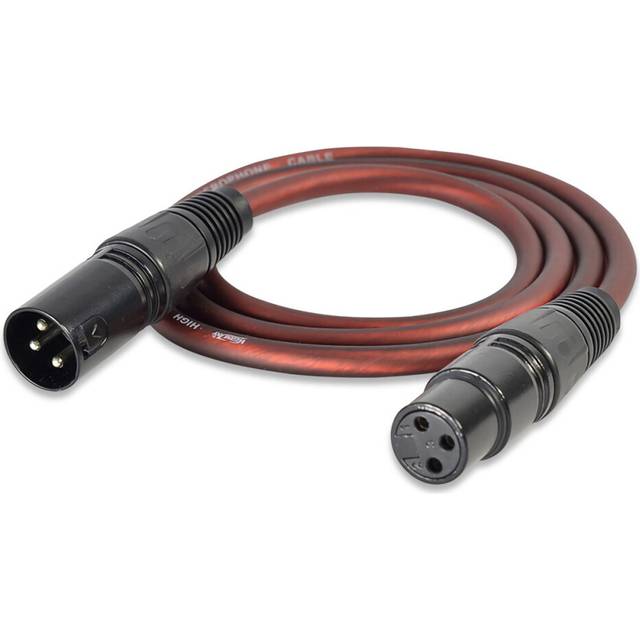 (5M) 3Pin XLR Male to XLR Female Microphone Cable Audio Extension Cables Cord for Speakers Microphone Amplifier Wire