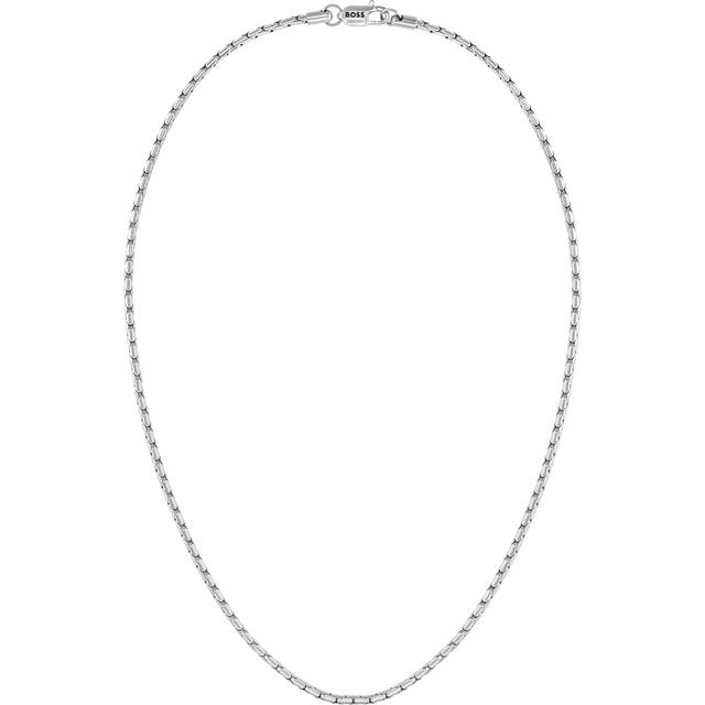 HUGO BOSS Men's Evan Chain Necklace, Silver