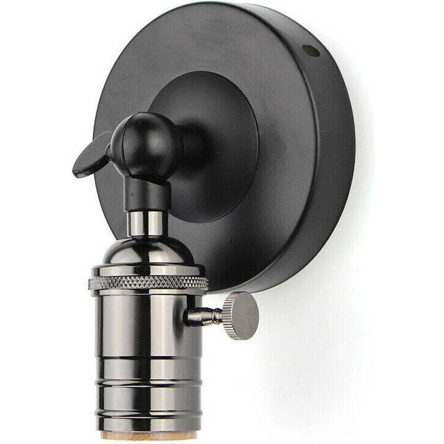 (Black) Wall Light Iron Cafe Shop Restaurant Bar Wall Lamp