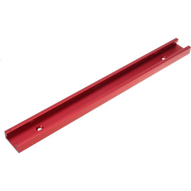 (800mm) Universal Red 300-1220mm T-slot T-track Miter Track Jig Fixture Slot 30x12.8mm For Table Saw Router Table Woodworking Tool