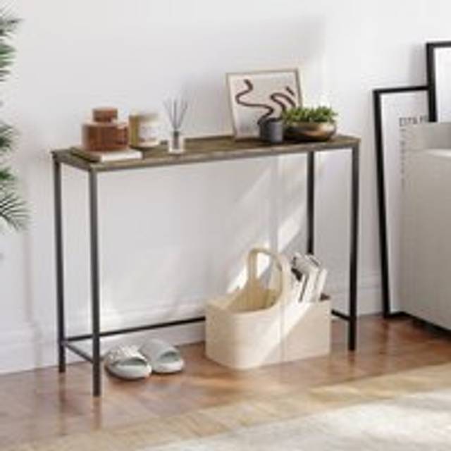 Brooklyn Console Table - Dark Wood - Brown