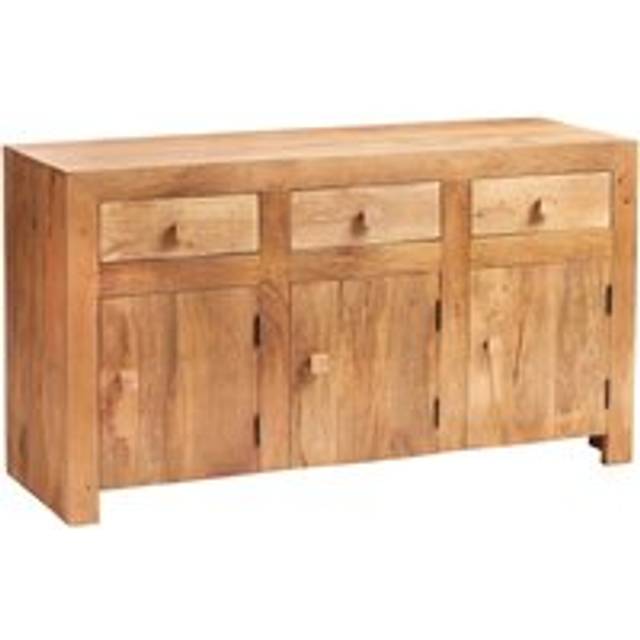 Dakota Light Mango Large Sideboard - Light Wood - Brown