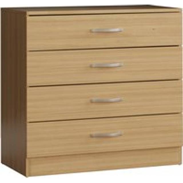 Riano 4 Drawer Chest of Drawer - Pine - Brown