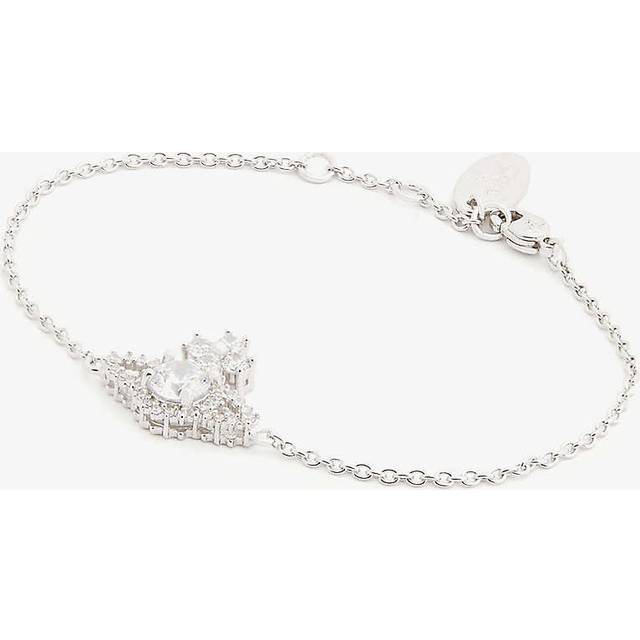 Vivienne Westwood Jewellery Womens White Cz Valentina Orb Bracelet