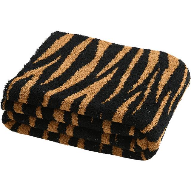 Tiger Grain Throw Blanket for All Seasons,  Animals Pattern Throws, Soft and Breathable,  Warm Blanket for Sofa Bed Chair, Machine Washable