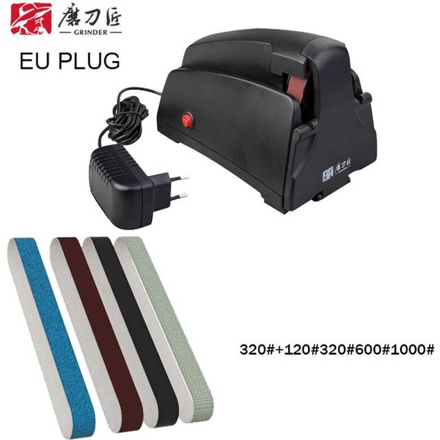 (a-TG2002 SET 4sd TG2002 Sanding Belt) GRINDER TAIDEA Sanding Belt Knife Sharpener Electric Sharpening Stone set Grit 120/320/600/1000# Professional G