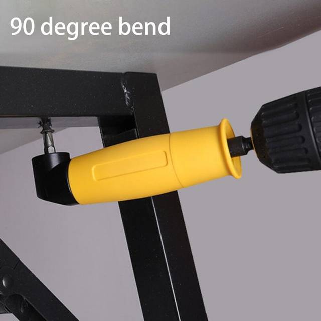 Right Angle Drill Adapter with 1/4 inch Socket Angle Extension Drill Attatchment Easily Carrying Lightweight Gadgets