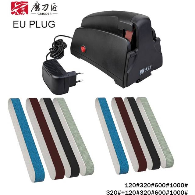 (a-TG2002 SET 8sd TG2002 Sanding Belt) GRINDER TAIDEA Sanding Belt Knife Sharpener Electric Sharpening Stone set Professional Grindstone Tool Grit 120