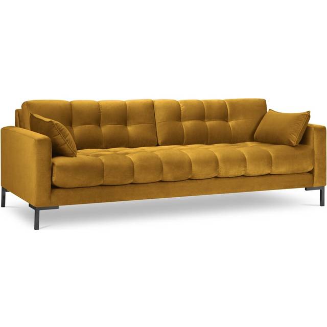 Adoraim 217Cm Square Arm Sofa - Black (75cm H X 217cm W X 92cm D)