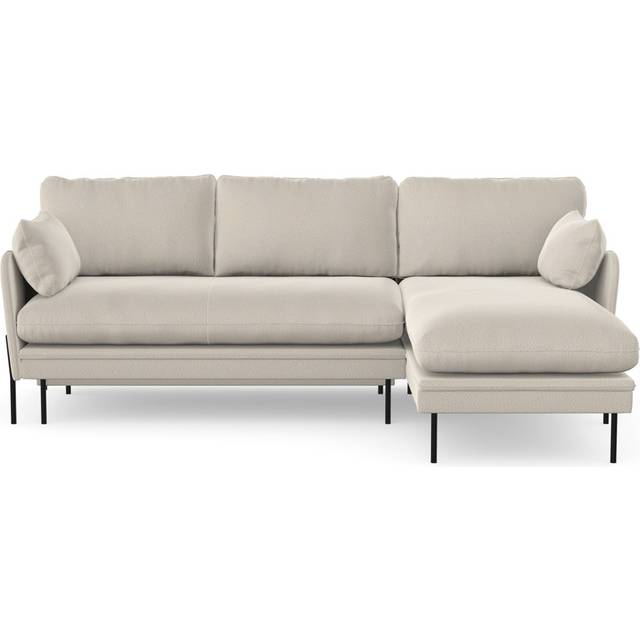 Arns 2 - Piece Upholstered Corner Sofa Chaise - Nata Boucle White (93cm H X 232cm W X 164cm D)