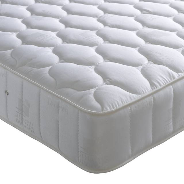 Queen Ortho Small Double Coil Sprung Semi Orthopaedic Mattress - White