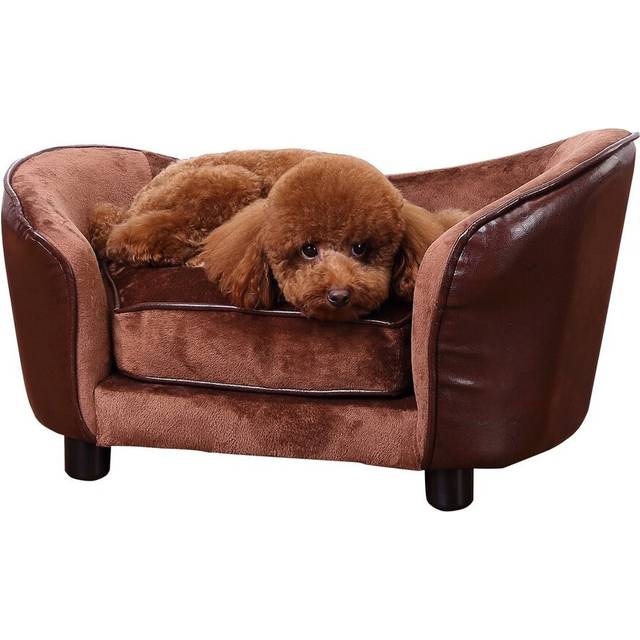 Effie Dog Sofa in Brown (Small (66.5cm L x 40.5cm W))