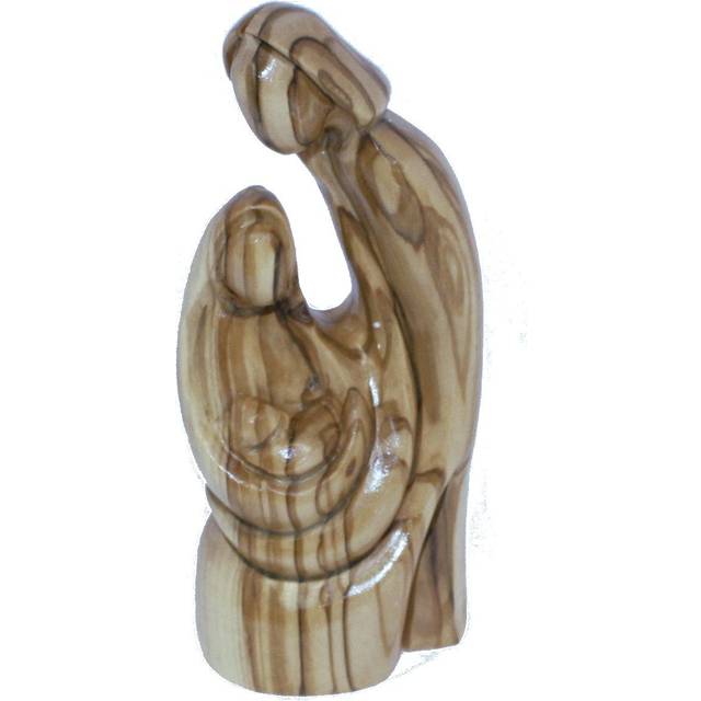 Olive Wood Holy Family Statue (6 Inches)