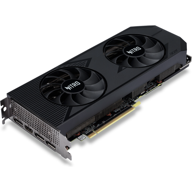 Acer Nitro Radeon RX 7600 XT OC - OC Edition - grafikkort - Radeon RX 7600 XT - 16 GB GDDR6 - PCIe 4.0 x8 - HDMI, 3 x DisplayPort - svart