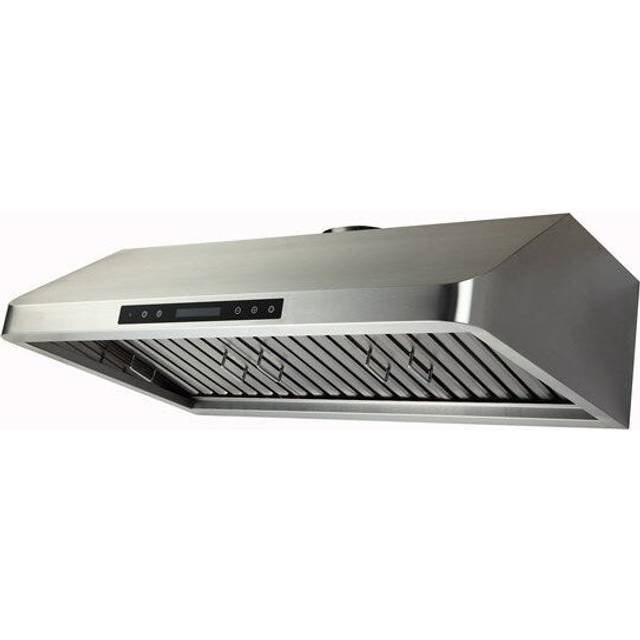 Quattro 900mm Compact Commercial Extractor Hood with Motor, Filters, Lights