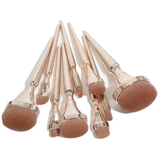 9 Golden Oval Makeup Brush Beginner Brush Foundation Blush Traceless Makeup Brush Set