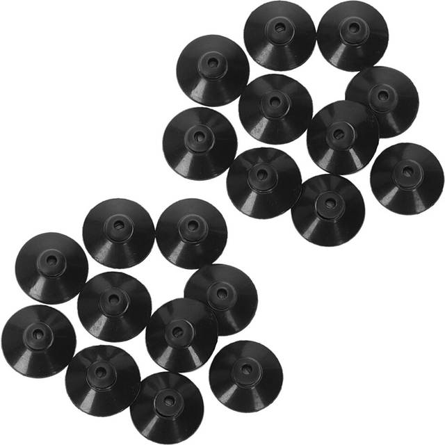 20 x Black rubber 27mm Suction Cup Clip Sucker For Aquarium Fish Tank Pump
