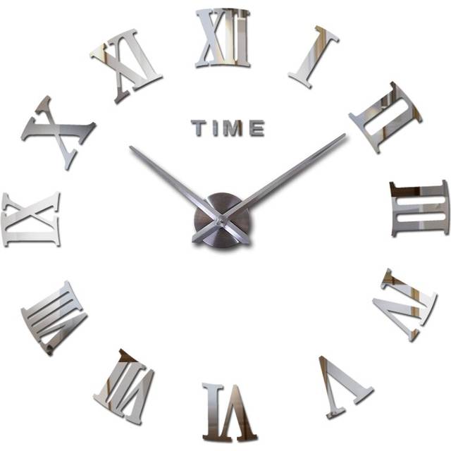 special offer 3d big acrylic mirror wall clock diy quartz watch still life clocks modern home decoration living room stickers