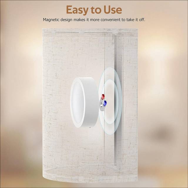 Wall Sconces Rechargeable 13Colors Changeable Dimmable Wall Lights with Remote Control Wall Lamp for Bedroom Living Room