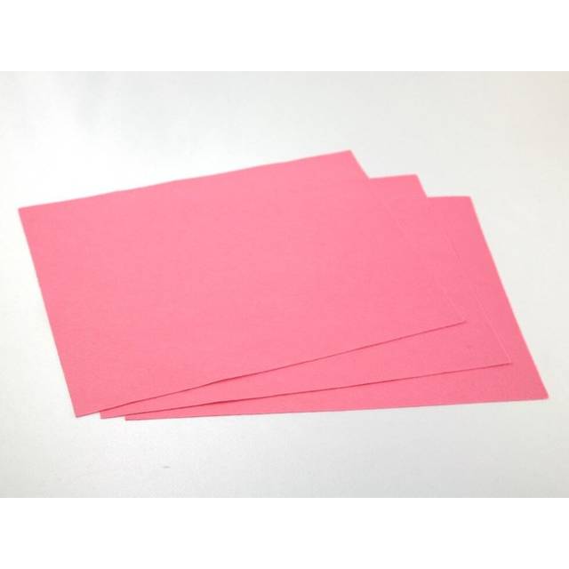 Minerva Core Range 9x12inch Acrylic Felt Fabric Sheets Flamingo Pink