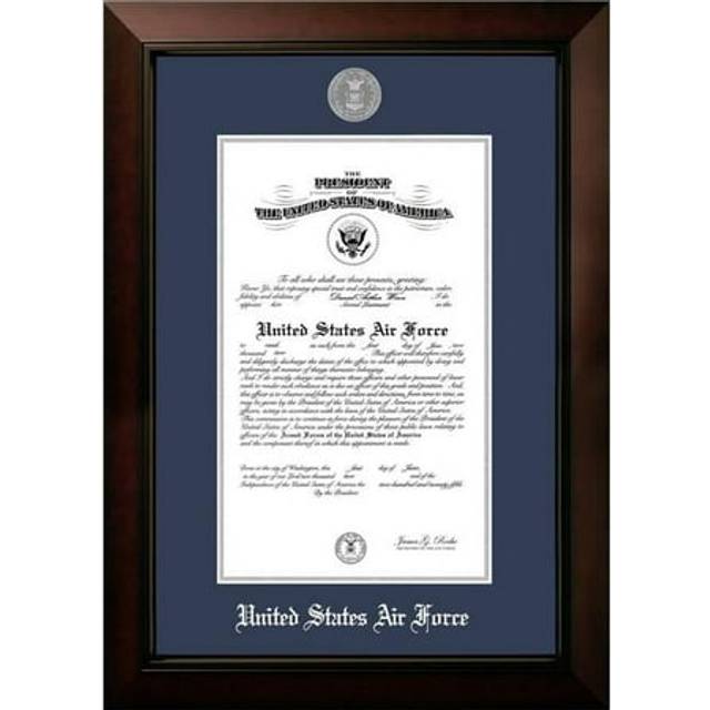 Campus Images AFCLG0028.5x11 8.5 x 11 in. Patriot Frames Air Force Certificate Legacy Black Cherry Frame with Silver Medallion