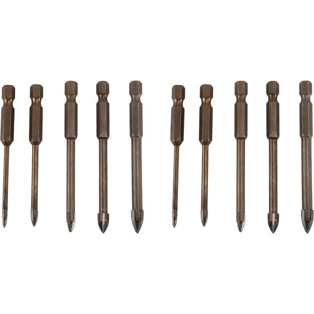 10 Pcs Efficient Universal Drilling Tool, Multifunctional Triple-Cornered Alloy Drill Bit Set (3/4/5/6/8mm)