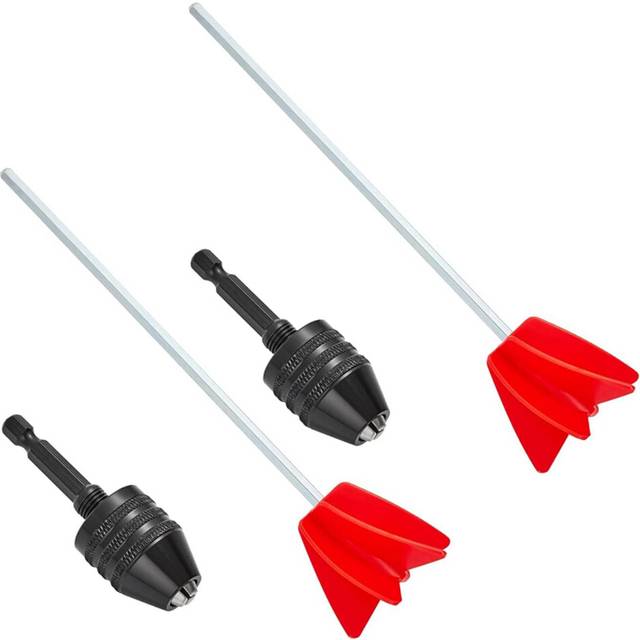 2X Paint Mixer & Epoxy Mixer Attachment with 1/4Inch Hex Drill Chuck for Mixes Epoxy Resin,Latex,Oil