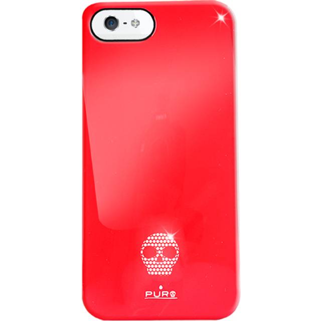 Puro Skull Skal till Apple iPhone 5/5S/SE - (Röd)