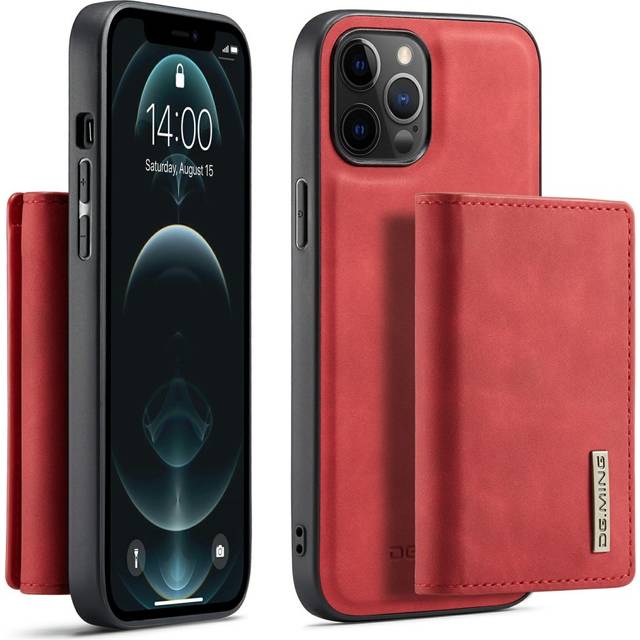 DG.MING iPhone 13 Mini Skal samt Wallet med Kickstand - RÃ¶d
